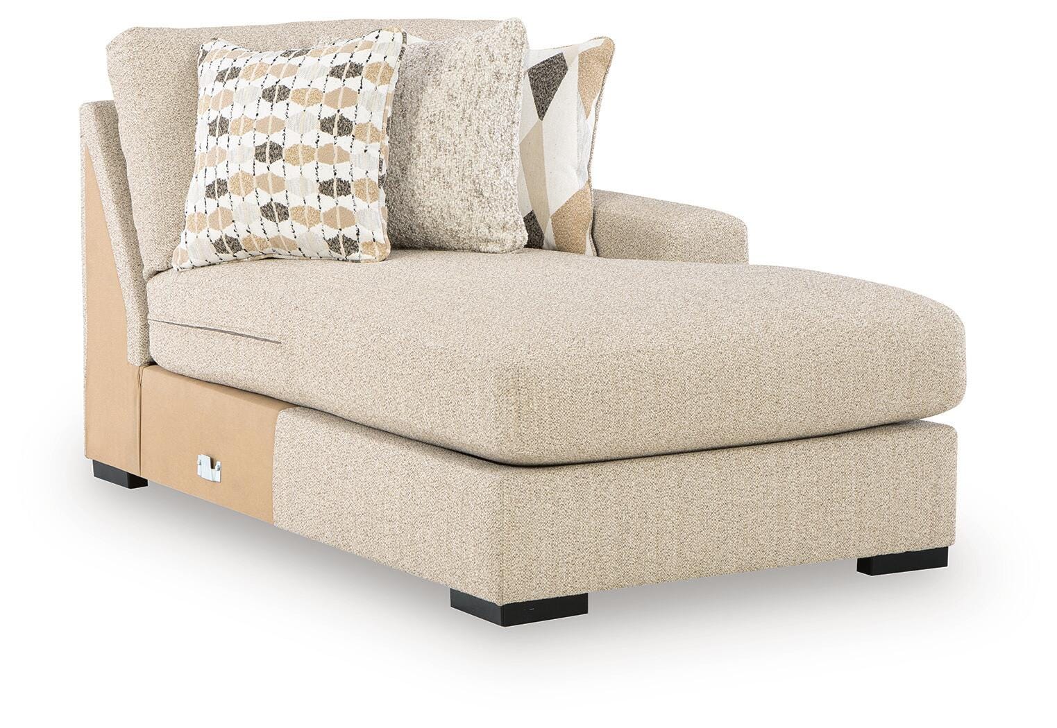 Laurelgrove 5-Piece RAF Chaise Sectional in Pebble