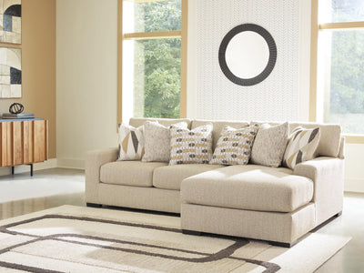 Laurelgrove 2-Piece Sectional with RAF Chaise in Pebble