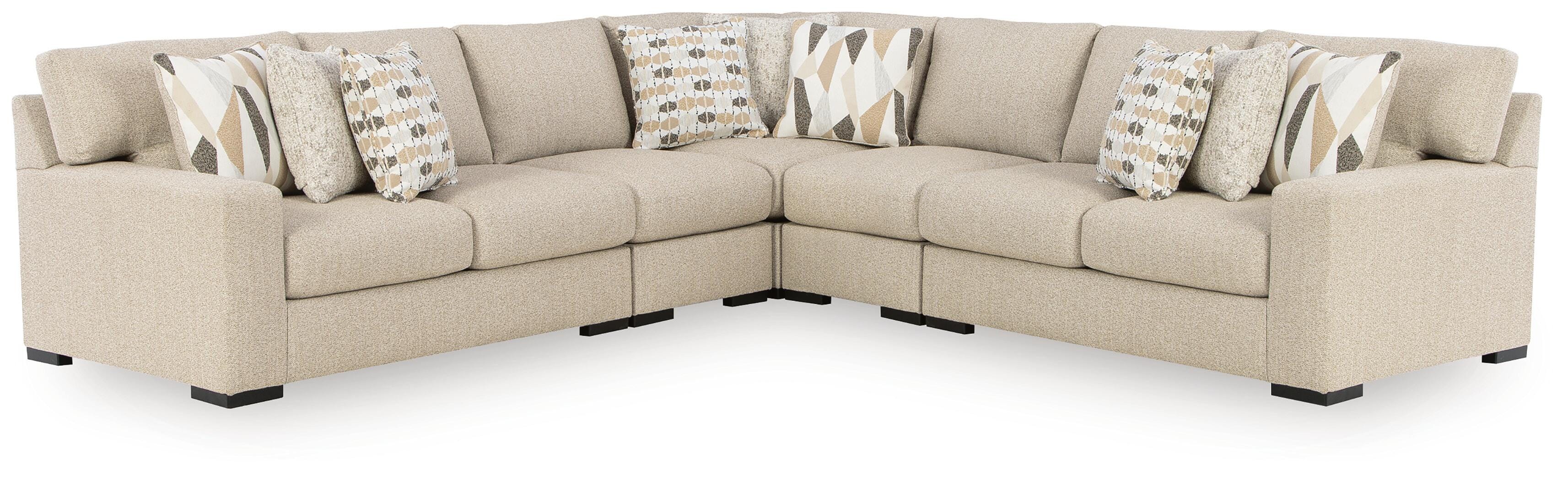 Laurelgrove 5-Piece Sectional in Pebble