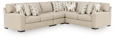 Laurelgrove 4-Piece Sectional in Pebble