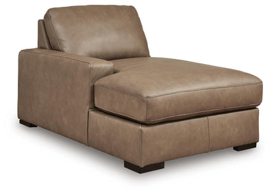 Veronella 5-Piece LAF Chaise Sectional in Sahara Leather