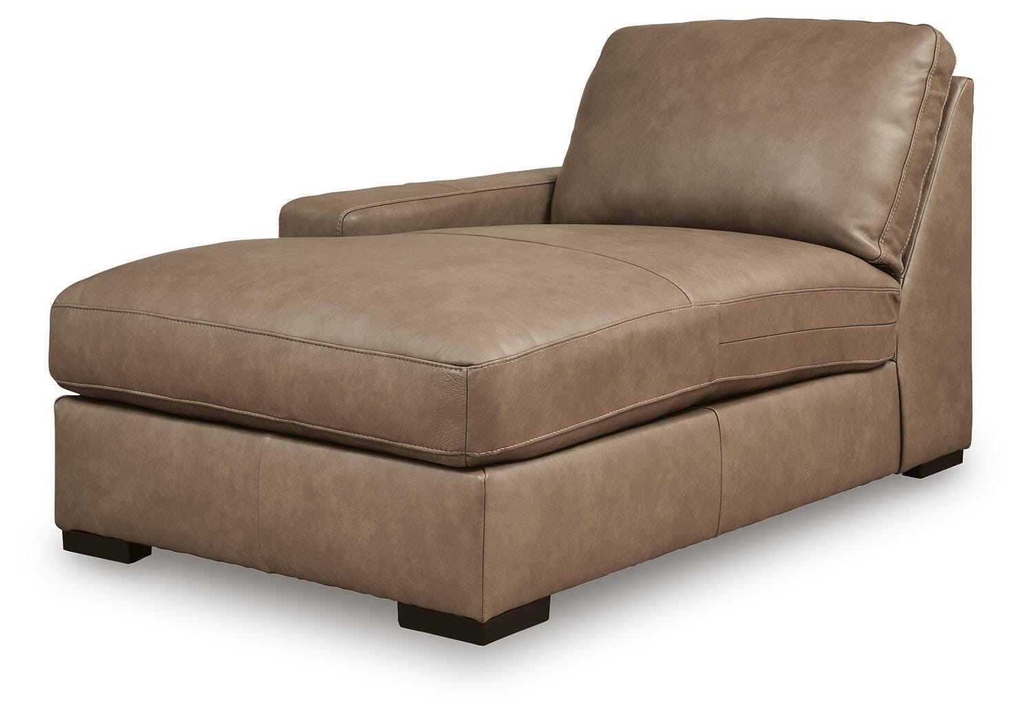 Veronella 3-Piece LAF Chaise Sectional in Sahara Leather