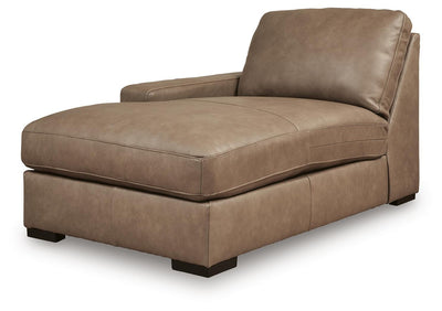 Veronella 3-Piece LAF Chaise Sectional in Sahara Leather