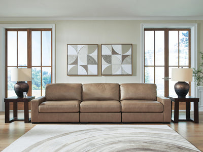 Veronella 3-Piece Sectional Sofa in Sahara Leather