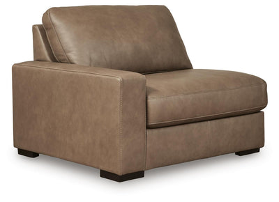 Veronella 3-Piece RAF Chaise Sectional in Sahara Leather