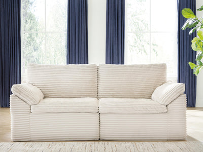 Fannin LAF/RAF Corner Chair (2/CN) in Ivory Chenille