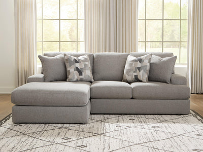 Lindon 2-Piece LAF Chaise Sectional in Smoke