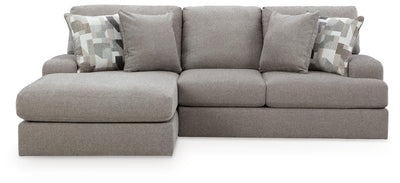 Lindon 2-Piece LAF Chaise Sectional in Smoke