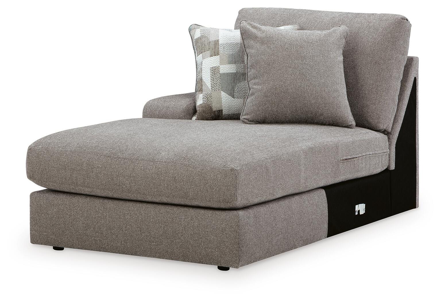 Lindon 2-Piece LAF Chaise Sectional in Smoke