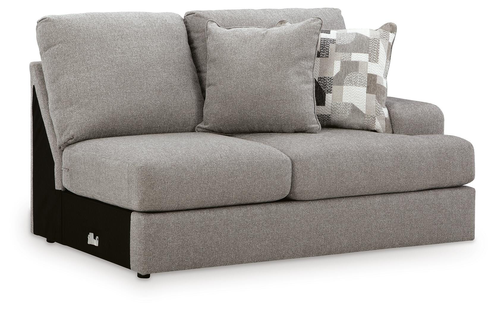Lindon 2-Piece LAF Chaise Sectional in Smoke