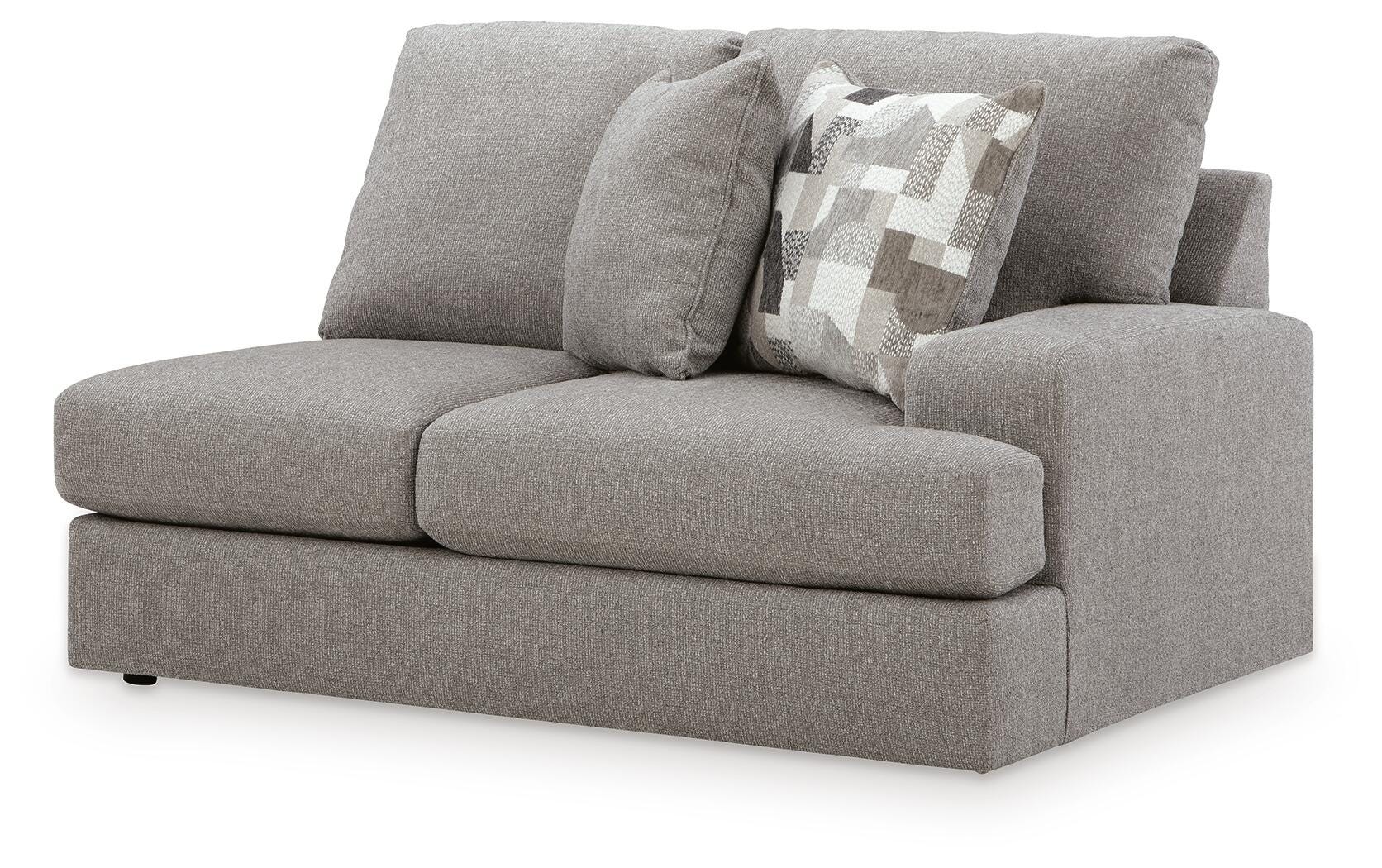 Lindon 2-Piece LAF Chaise Sectional in Smoke