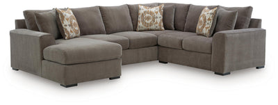 Larson Levee 3-Piece Sectional with LAF Chaise in Espresso