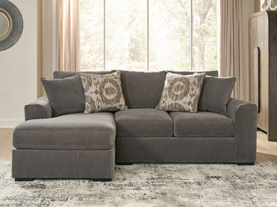 Larson Levee 2-Piece Sectional Sofa Chaise in Espresso