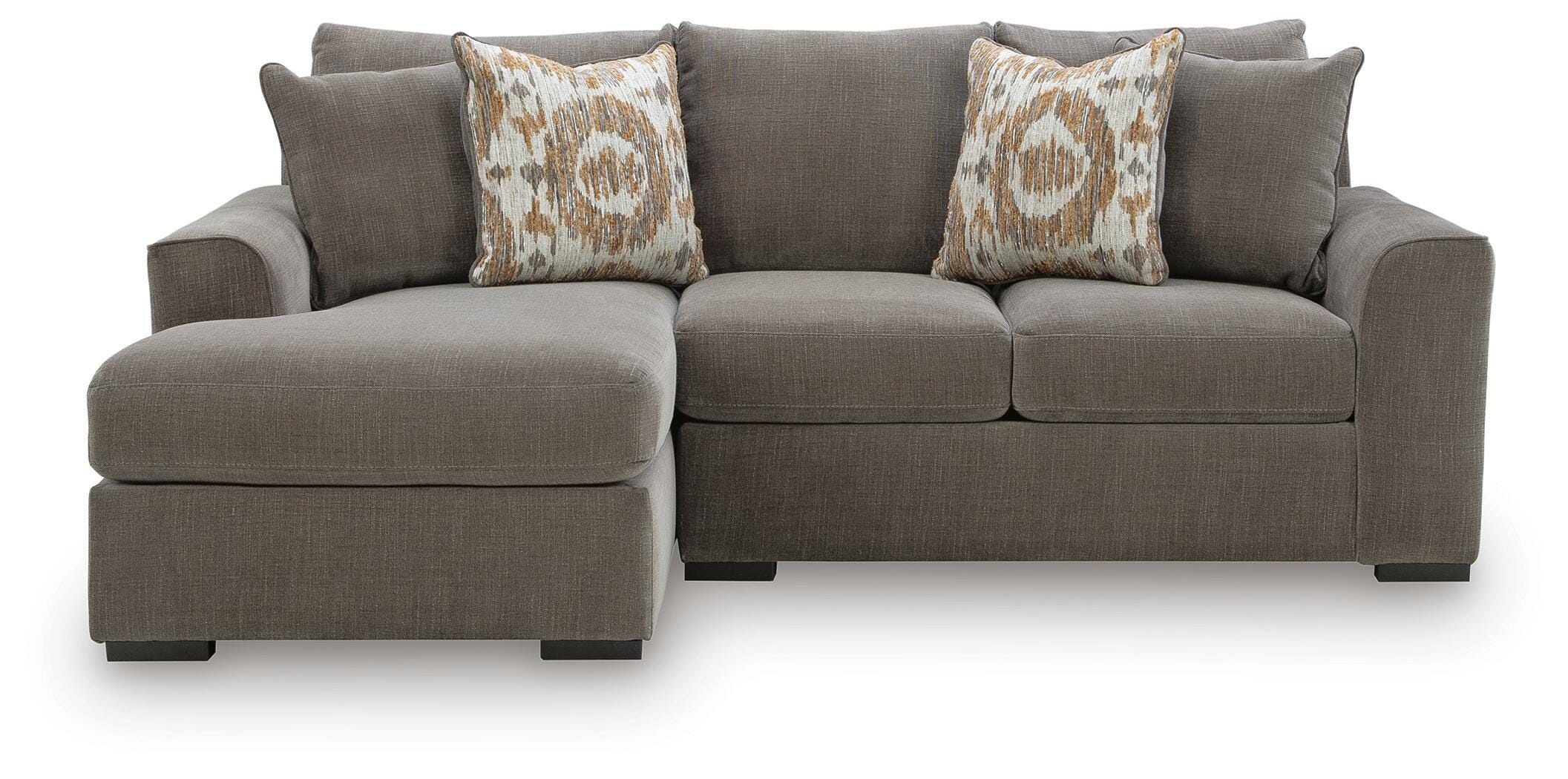 Larson Levee 2-Piece Sectional Sofa Chaise in Espresso