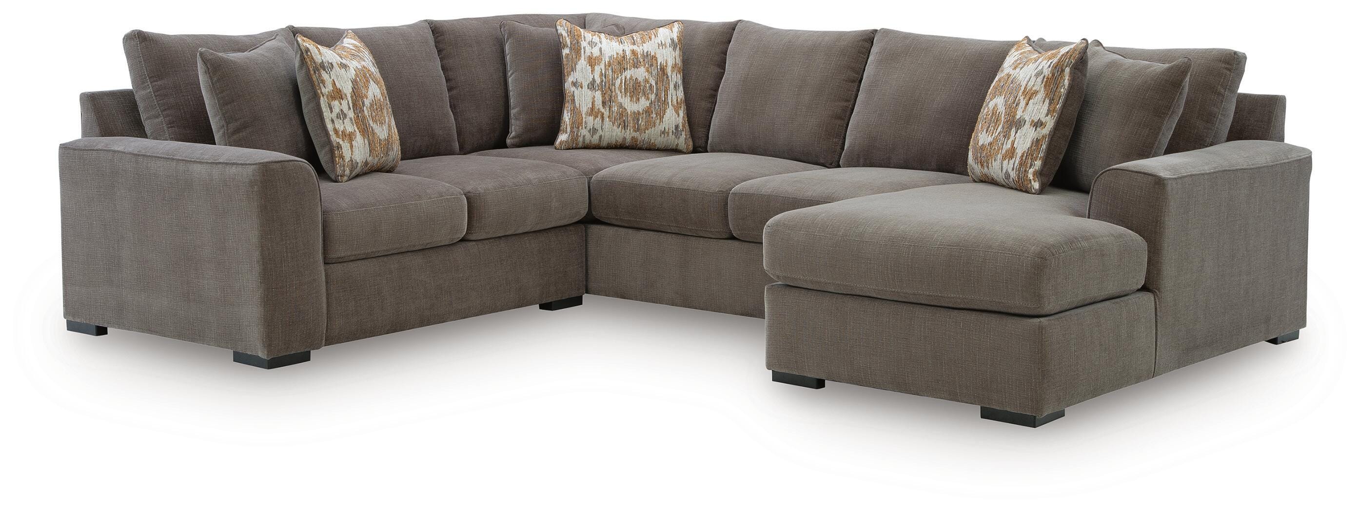 Larson Levee 3-Piece Sectional in Espresso
