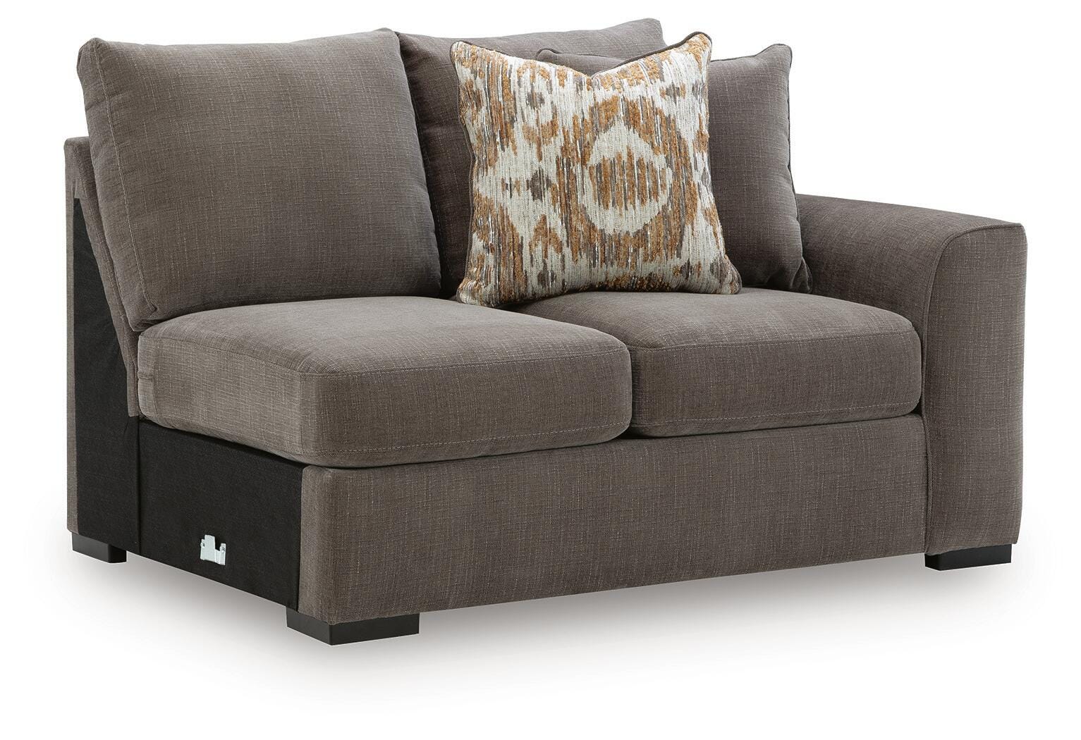 Larson Levee 2-Piece Sectional Sofa Chaise in Espresso
