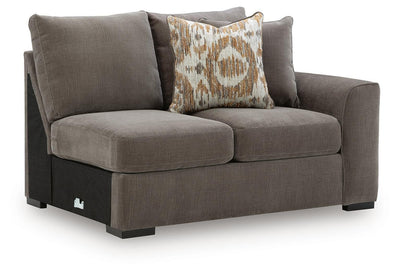 Larson Levee 2-Piece Sectional Sofa Chaise in Espresso