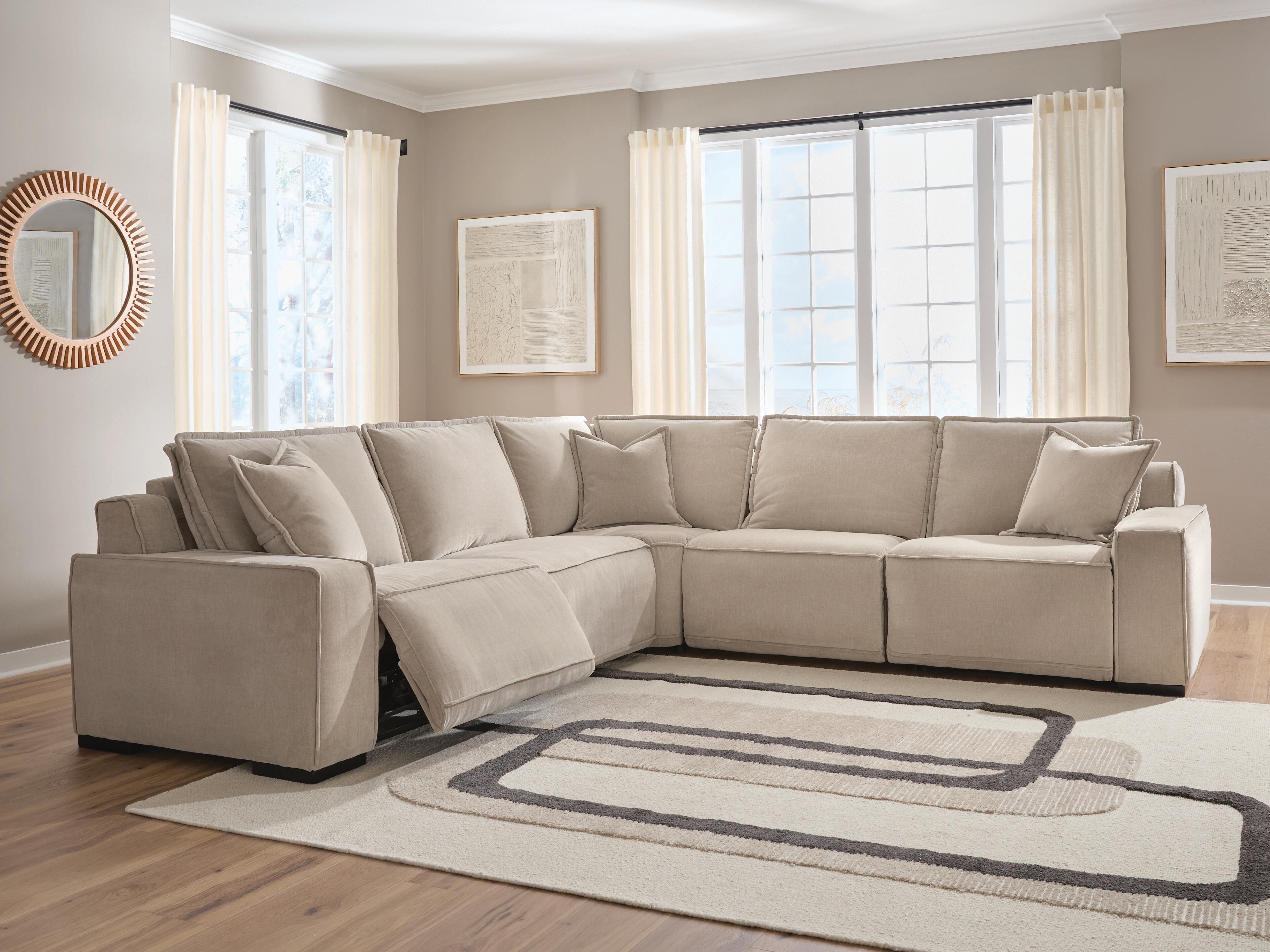 Carceri 5-Piece Power Sectional Reclining Sofa in Cashmere