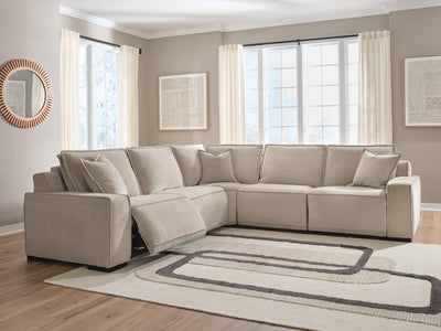 Carceri 5-Piece Power Sectional Reclining Sofa in Cashmere