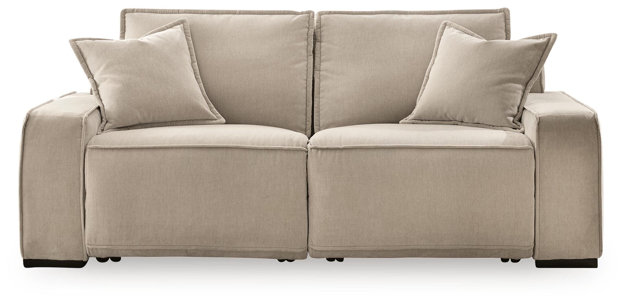 Carceri 2-Piece Power Reclining Sectional Loveseat in Cashmere