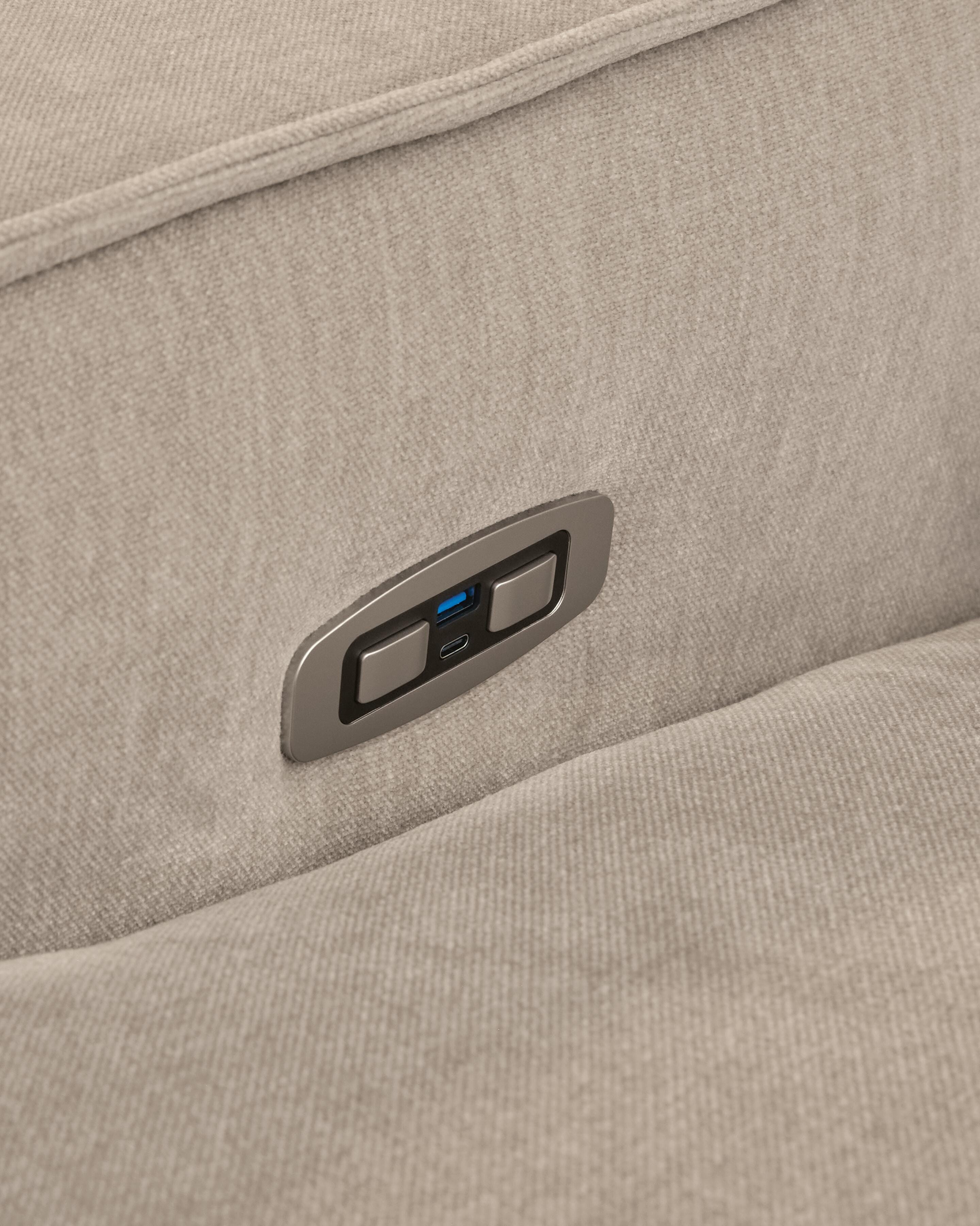 Carceri 5-Piece Power Sectional Reclining Sofa in Cashmere