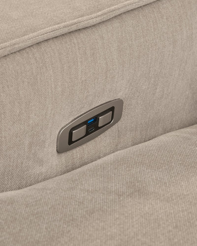 Carceri 2-Piece Power Reclining Sectional Loveseat in Cashmere