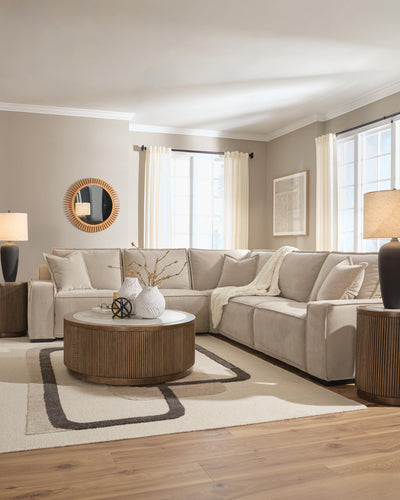 Carceri 5-Piece Power Sectional Reclining Sofa in Cashmere