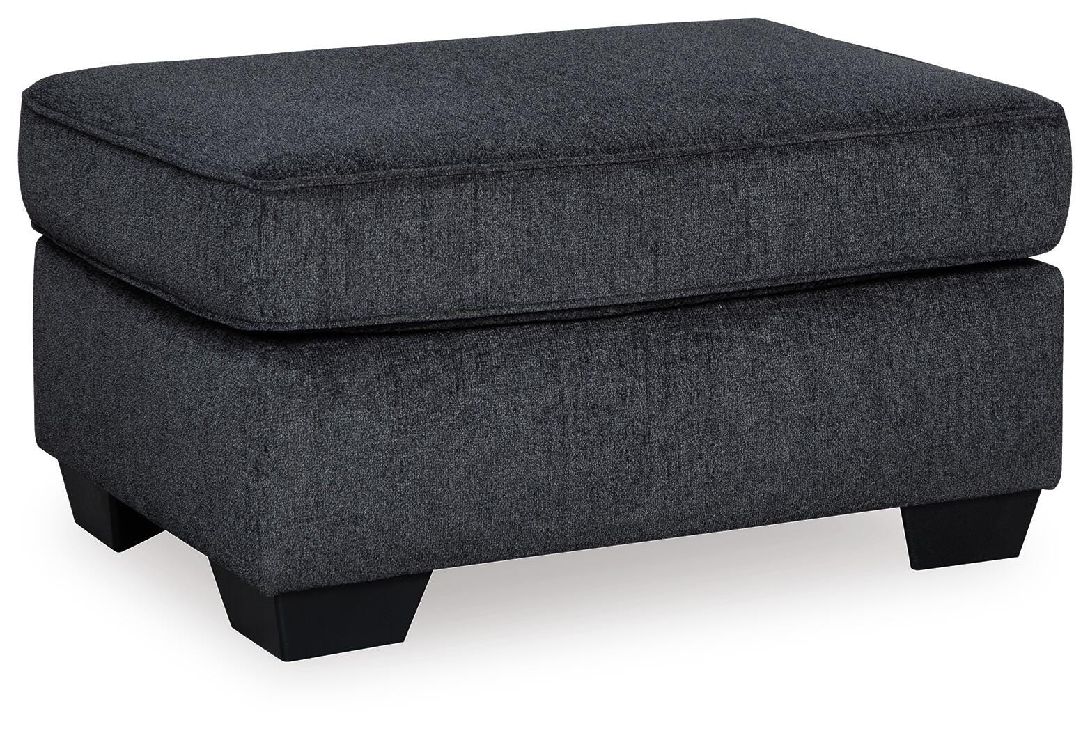 Altari 2-Piece Sectional with Chaise and Ottoman in Slate