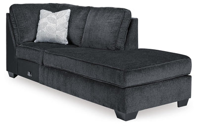 Altari 2-Piece RAF Sectional and Ottoman in Slate