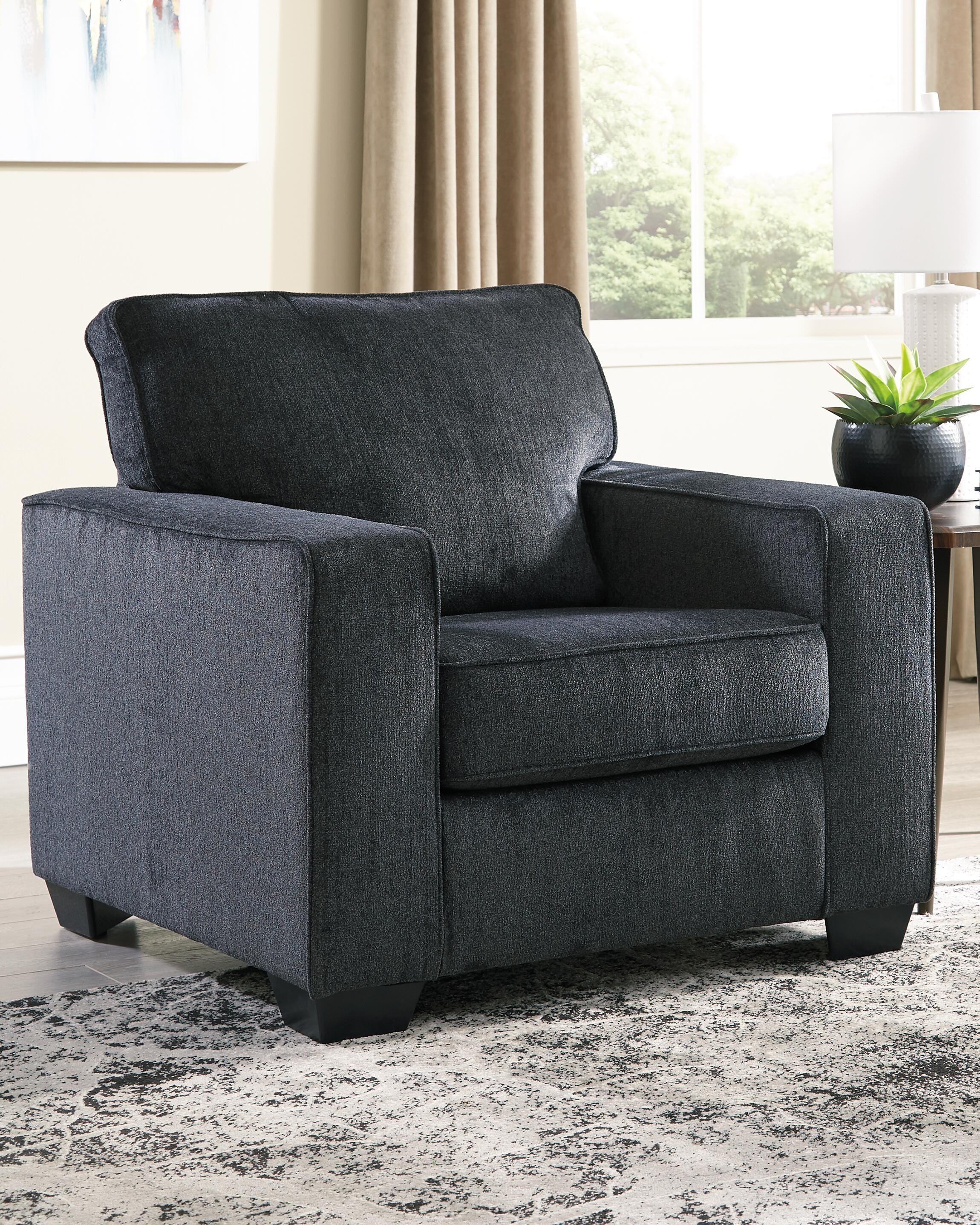 Altari 2-Piece Sectional and Chair in Slate