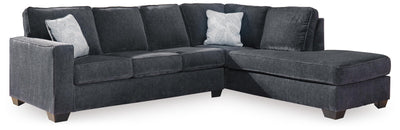 Altari 2-Piece RAF Sectional and Ottoman in Slate