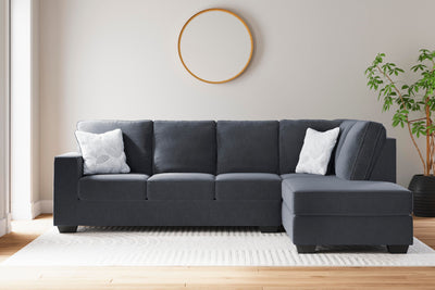 Altari 2-Piece RAF Chaise Sectional in Slate Chenille
