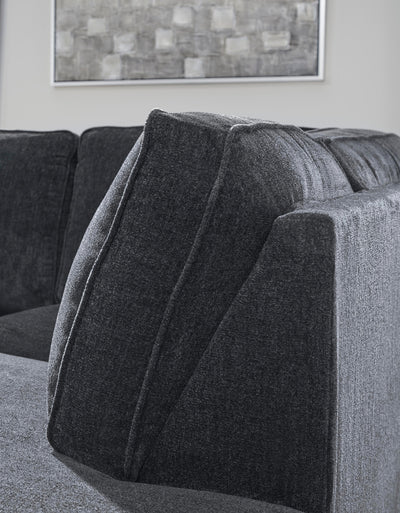 Altari 2-Piece LAF Chaise Sleeper Sectional in Slate Chenille