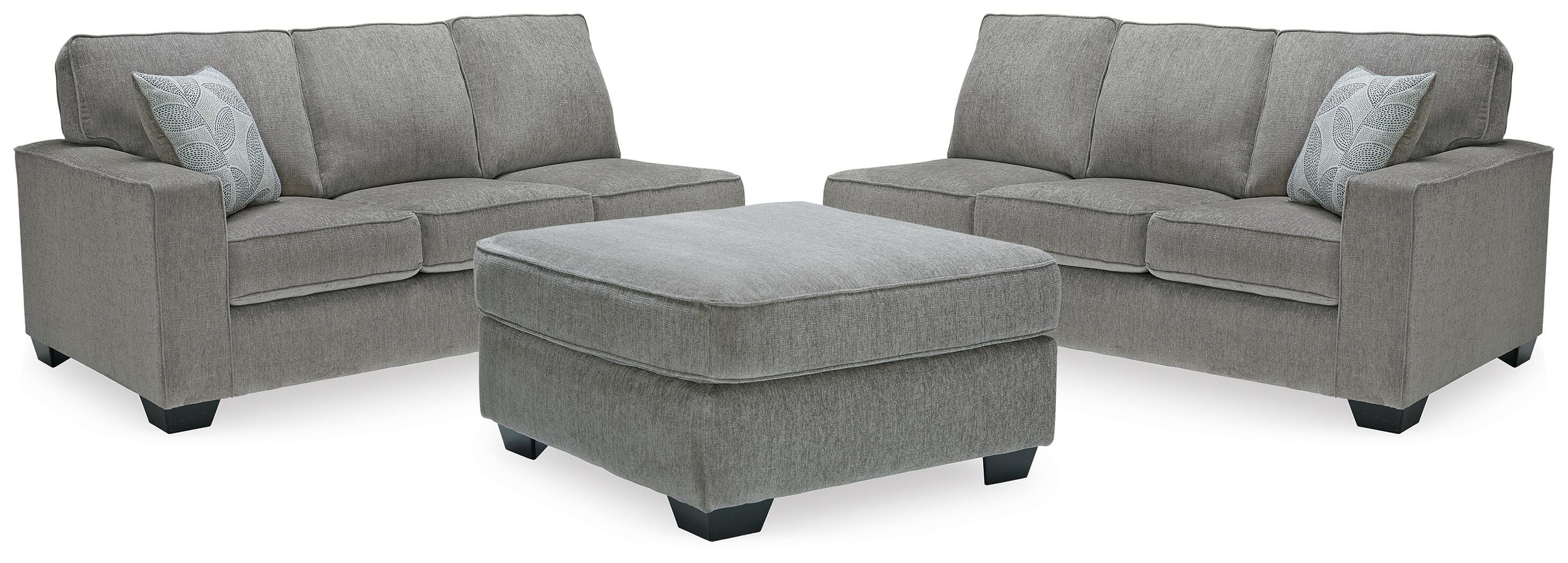 Altari 2-Piece Sectional with Ottoman in Alloy