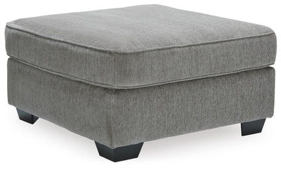 Altari 2-Piece Sleeper Sectional, Loveseat and Ottoman in Alloy