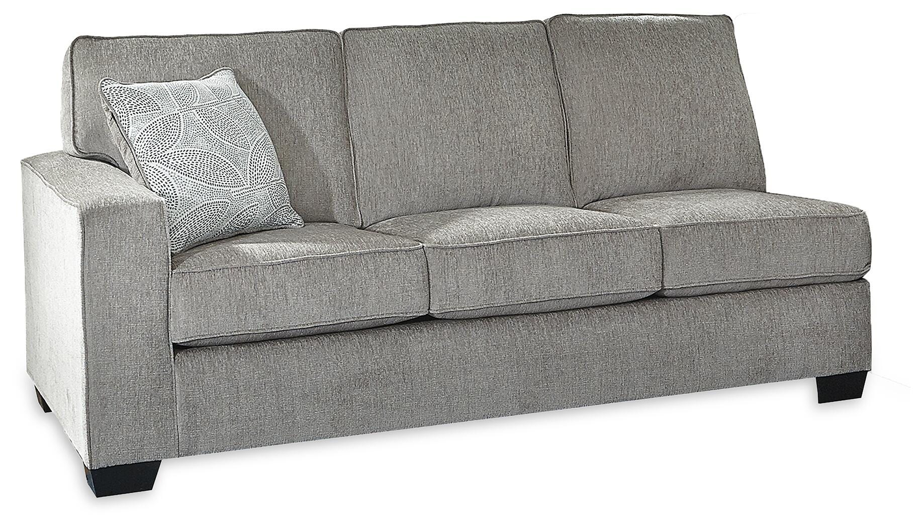 Altari 2-Piece Sleeper Sectional and Ottoman in Alloy