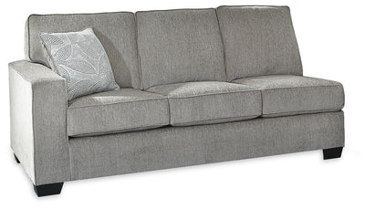 Altari 2-Piece Sleeper Sectional and Ottoman in Alloy