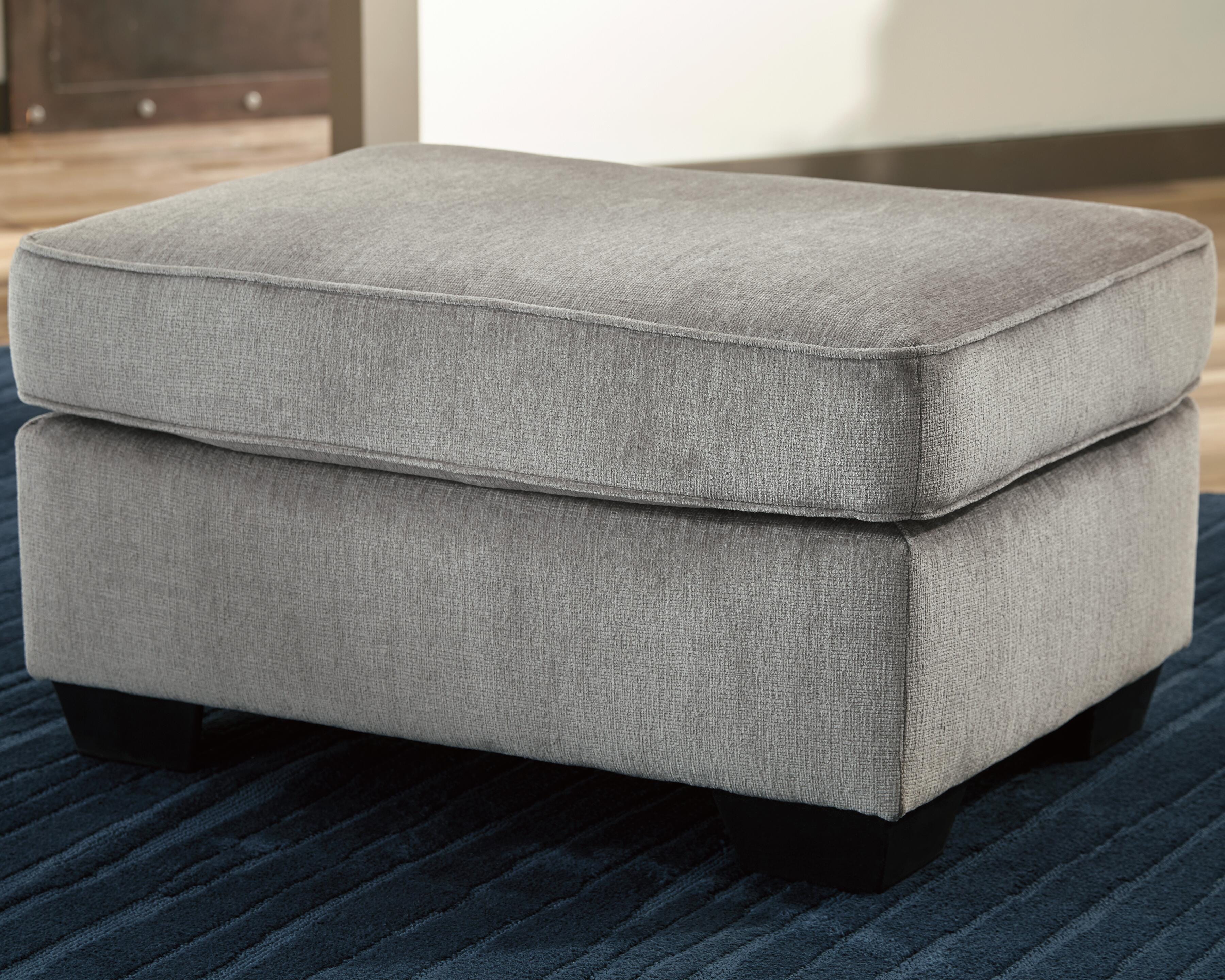 Altari 2-Piece Sleeper Sectional and Ottoman in Alloy