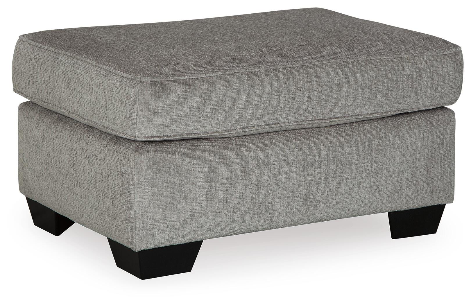 Altari 2-Piece Sectional with Chaise, Loveseat and Ottoman in Alloy