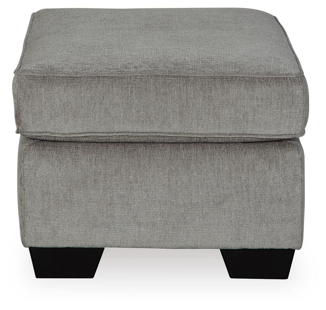Altari 2-Piece Sectional with Chaise, Loveseat and Ottoman in Alloy