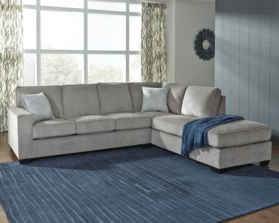 Altari 2-Piece RAF Chaise Sectional in Alloy Chenille