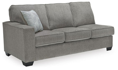 Altari 2-Piece Sleeper Sectional, Loveseat and Ottoman in Alloy
