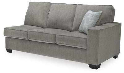 Altari 2-Piece Sectional with Chaise, Loveseat and Ottoman in Alloy