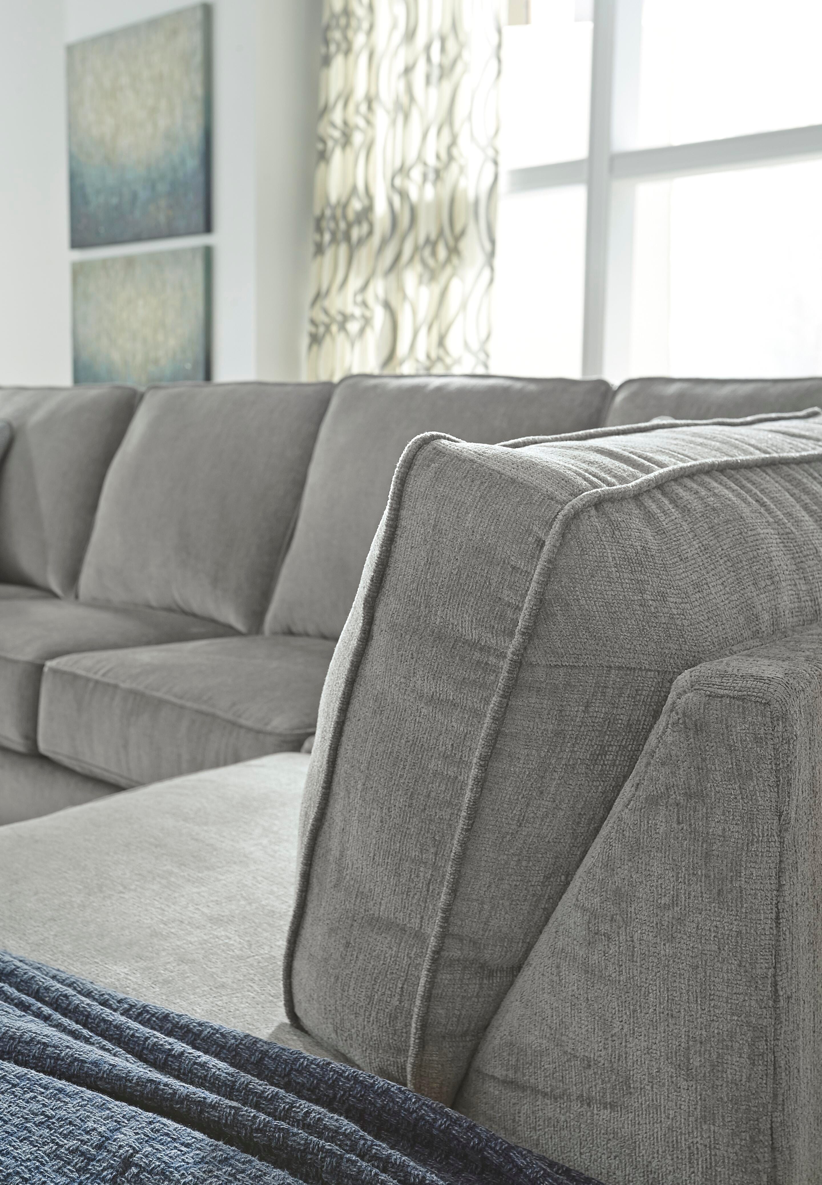 Altari 2-Piece RAF Chaise Sleeper Sectional in Alloy Chenille