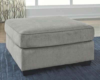 Altari 2-Piece Sleeper Sectional, Loveseat and Ottoman in Alloy