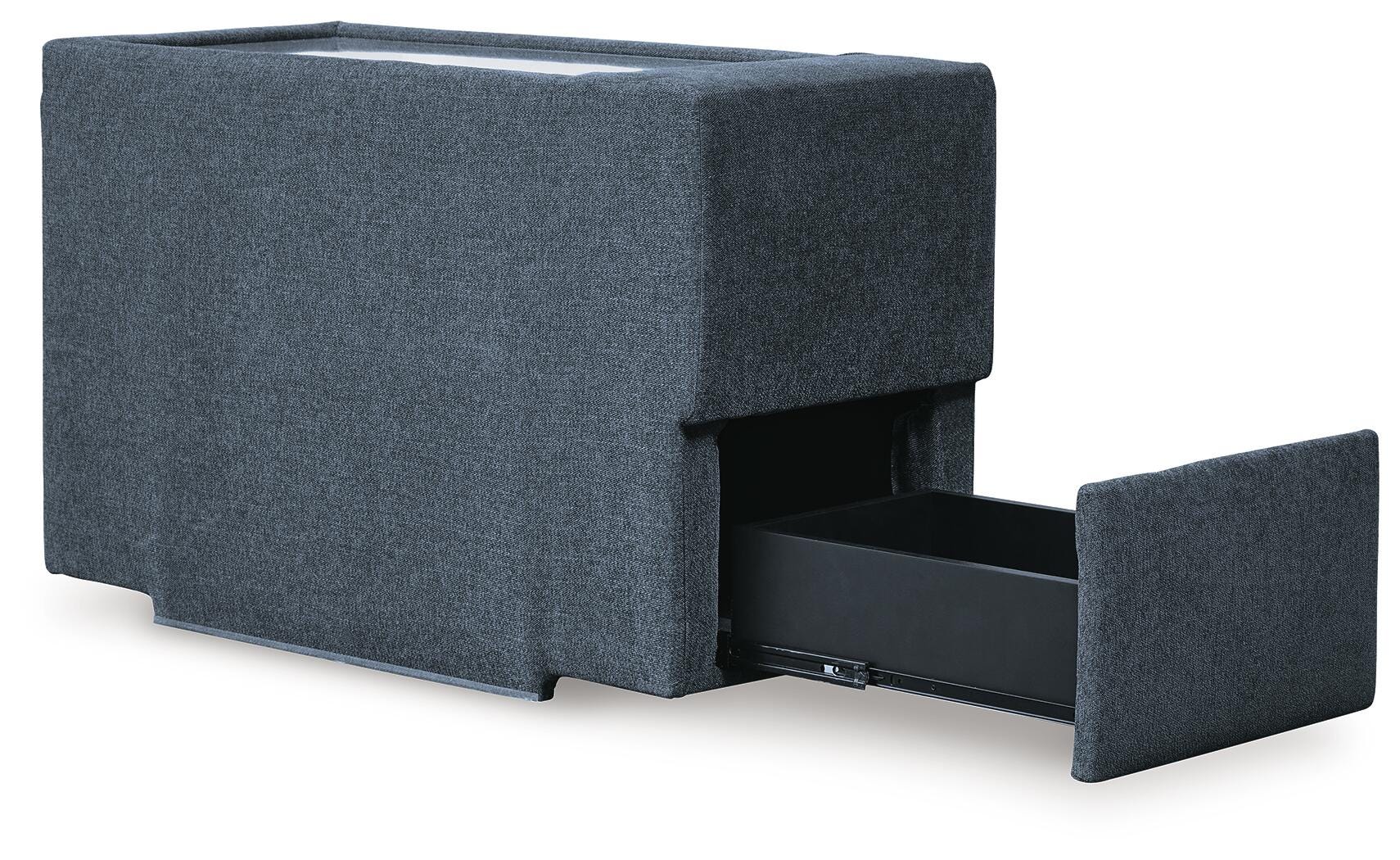 Modmax 3-Piece Sectional in Ink Performance Fabric and Next-Gen Nuvella