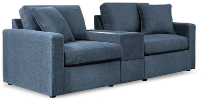 Modmax 3-Piece Sectional in Ink Performance Fabric and Next-Gen Nuvella