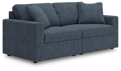 Modmax 2-Piece Sectional in Ink Performance Fabric and Next-Gen Nuvella