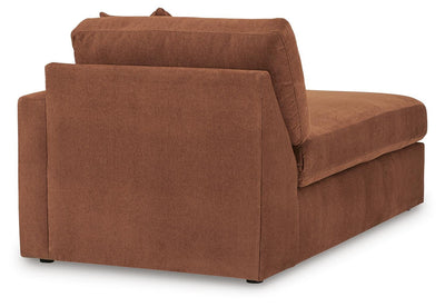 Modmax 5-Piece RAF Chaise Sectional in Spice Performance Fabric and Next-Gen Nuvella
