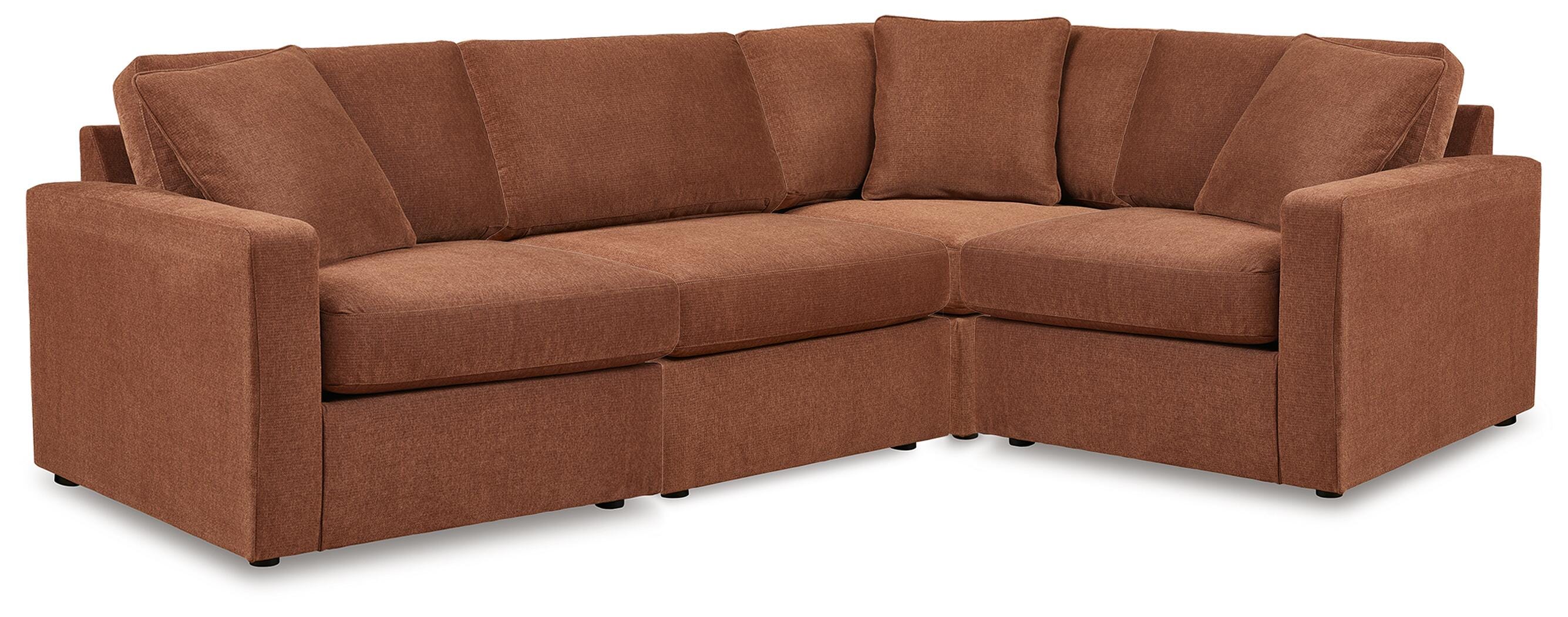 Modmax 4-Piece Sectional Sofa in Spice